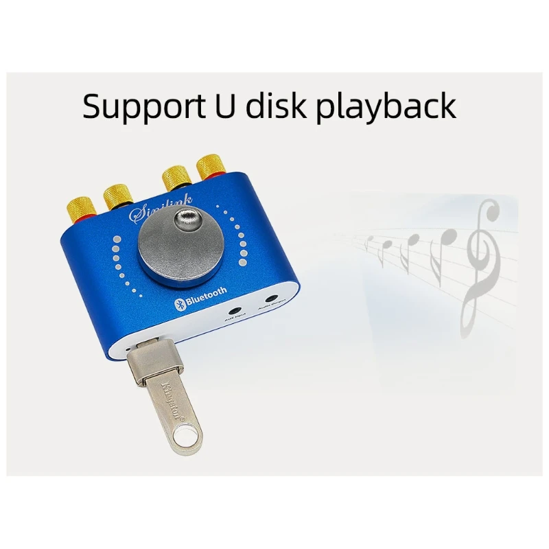 Плата усилителя HIFI TPA3116D2 Bluetooth 5 0 2 х50 Вт каналов|Выключатели| |