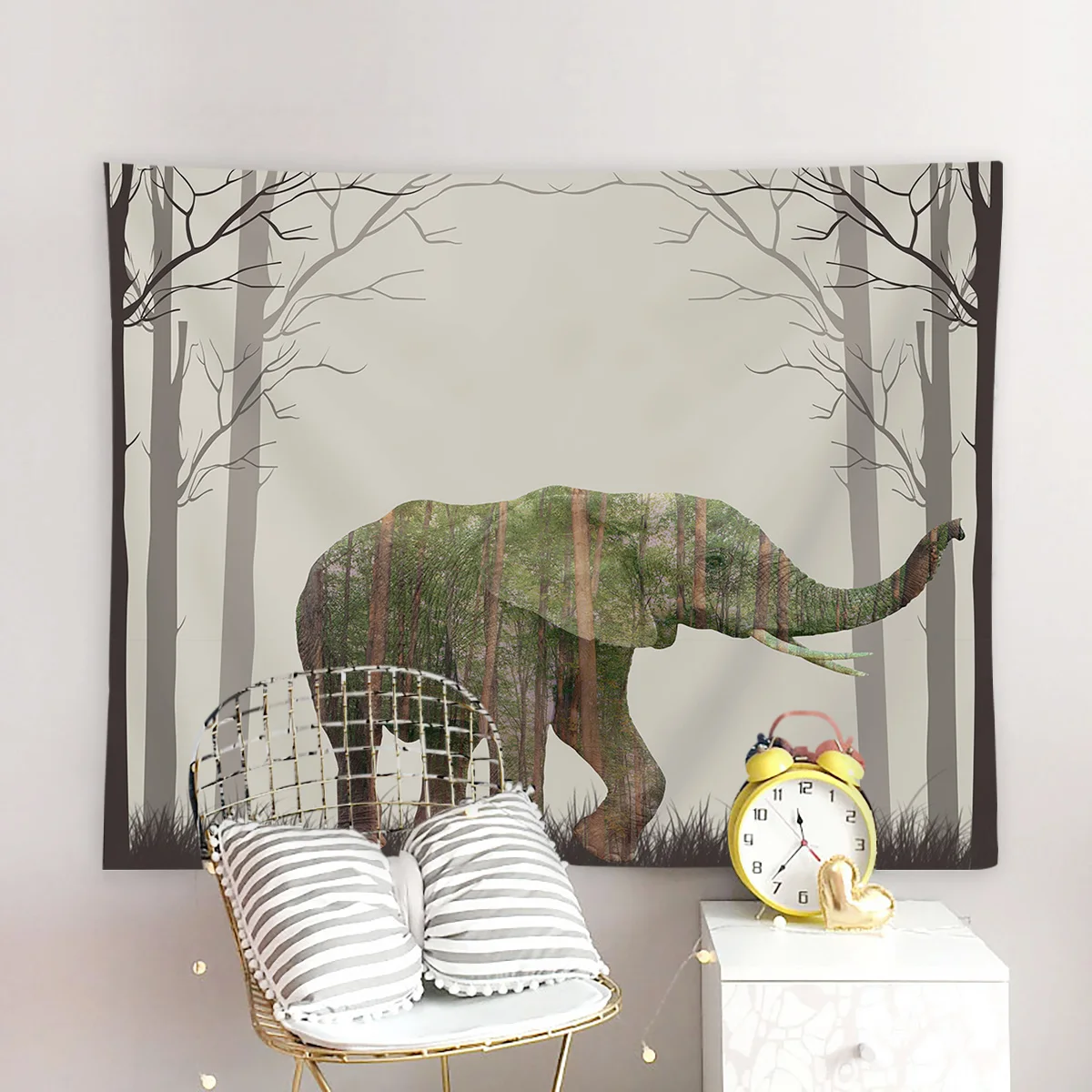 Африканский индийский слон гобелен Настенный декор искусство для дома украшение