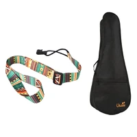 1pcs adjustable soft polyester guitar shoulder strap belt band hook strap 1pcs 23 inch black uke bag portable ukulele gig bag