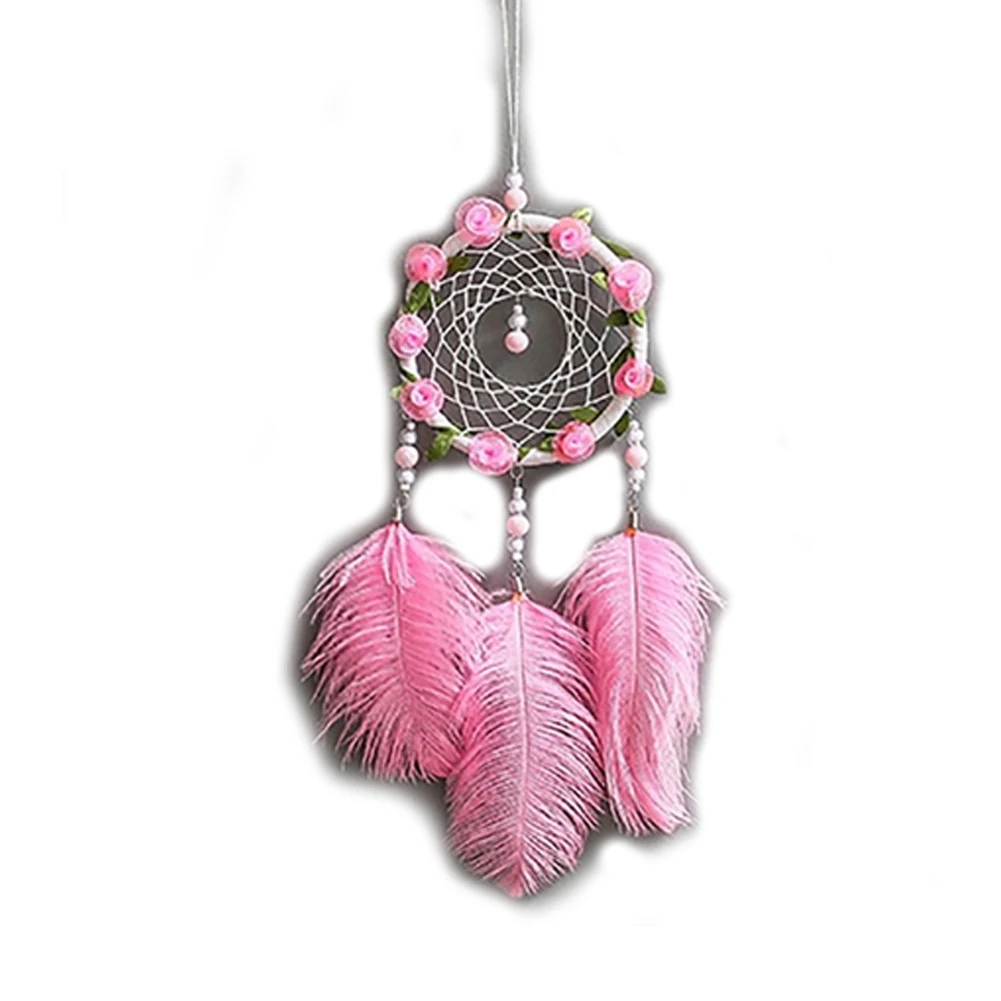 Перо цветок Ловец снов настенные Висячие украшения Потолочный декор для спальни