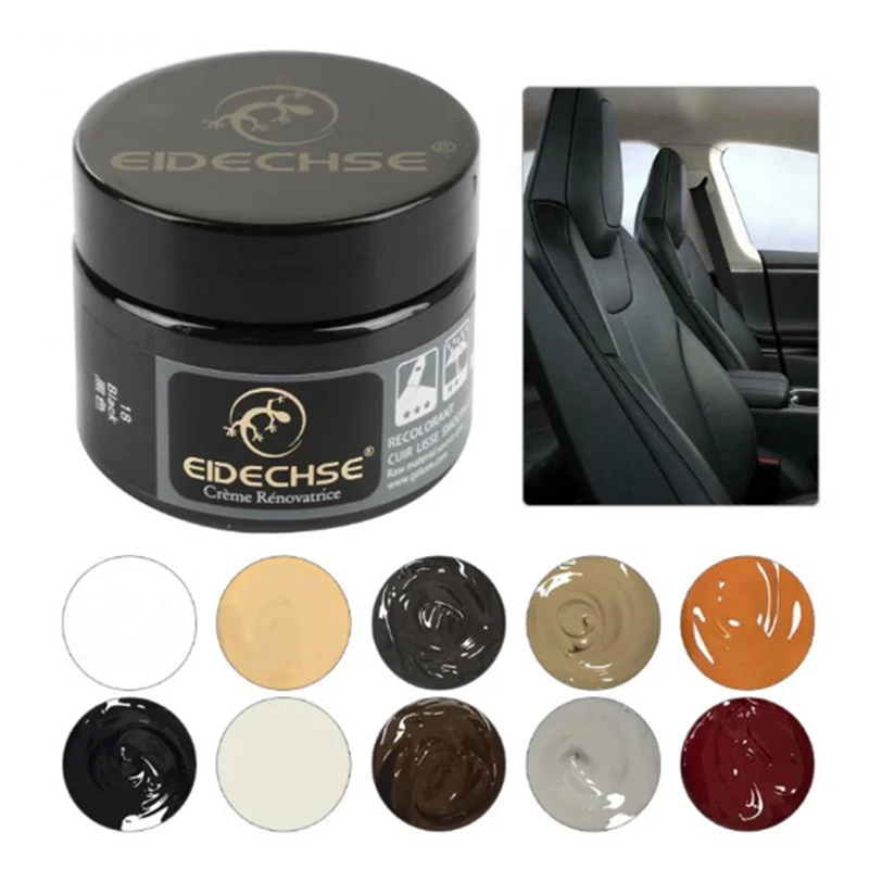 

16 Colors Car Leather Repair Filler Cream Kit Scratch Restoration Cracks Rips Liquid Skin Cleaner Car Complementary Color Paste