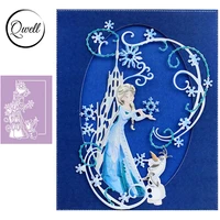 qwell girl metal cutting dies for scrapbooking and card making paper craft 2019 new embossing die cuts