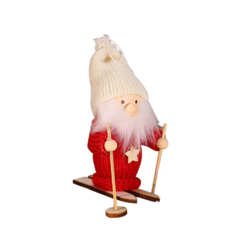 C New Year Christmas Dolls Angel Santa Claus Pendant Ornaments Christmas Tree Decorations for Home Kids Gift Craft - Цвет: C