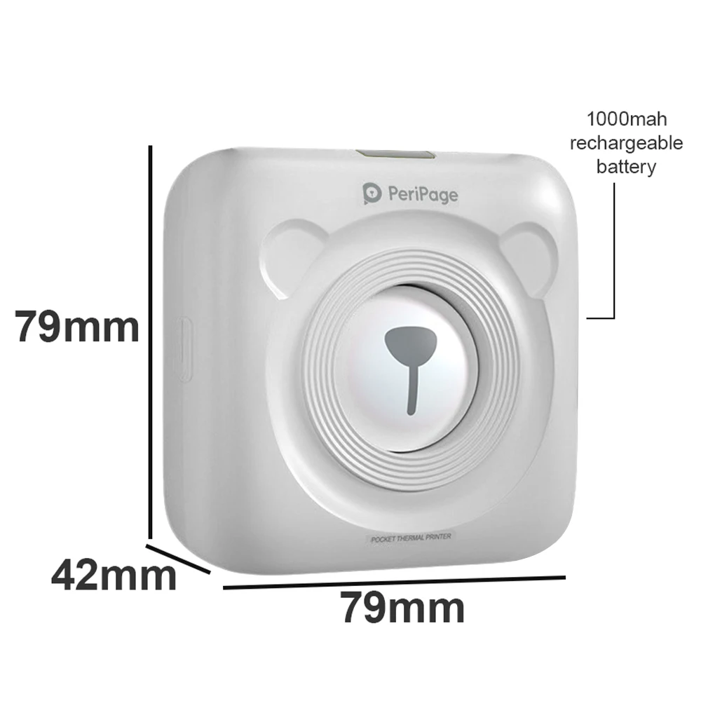 

Mini Wireless Bluetooth Portable Pocket Printer Thermal Label Sticker Paper Photo Receipt Memo Printing Android IOS Printers
