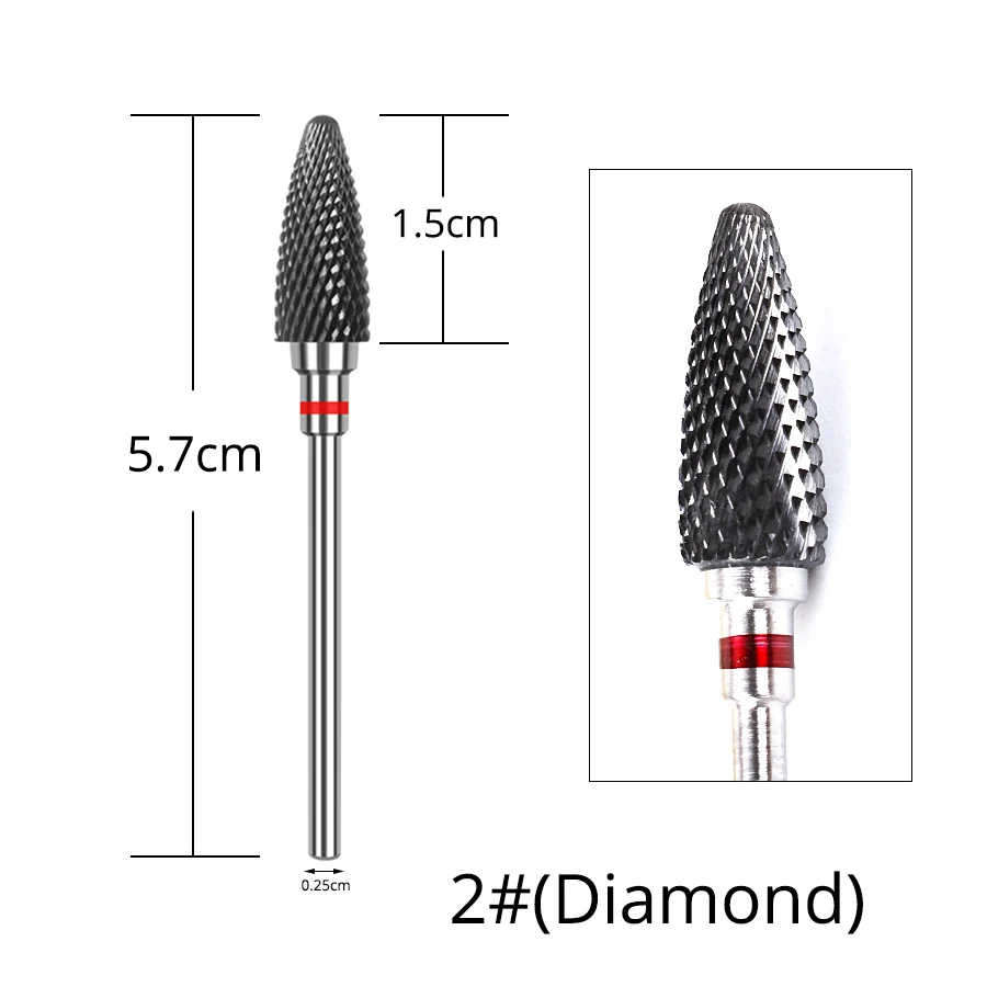 Alileader Nail Draill For Electric Drill Ceramic Drill Nail For Nail Art Instrument Safe Cutter For Cutter Manicure - Цвет: 2