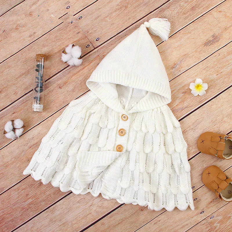 Свитер для маленьких девочек пальто осенний свитер малышей Кардиган с длинным