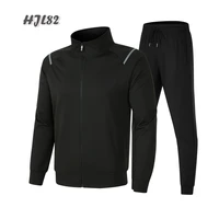 2021 new spring and autumn menswear mens zipper suit black and white sweatshirt casual sweatpants couple sportswear