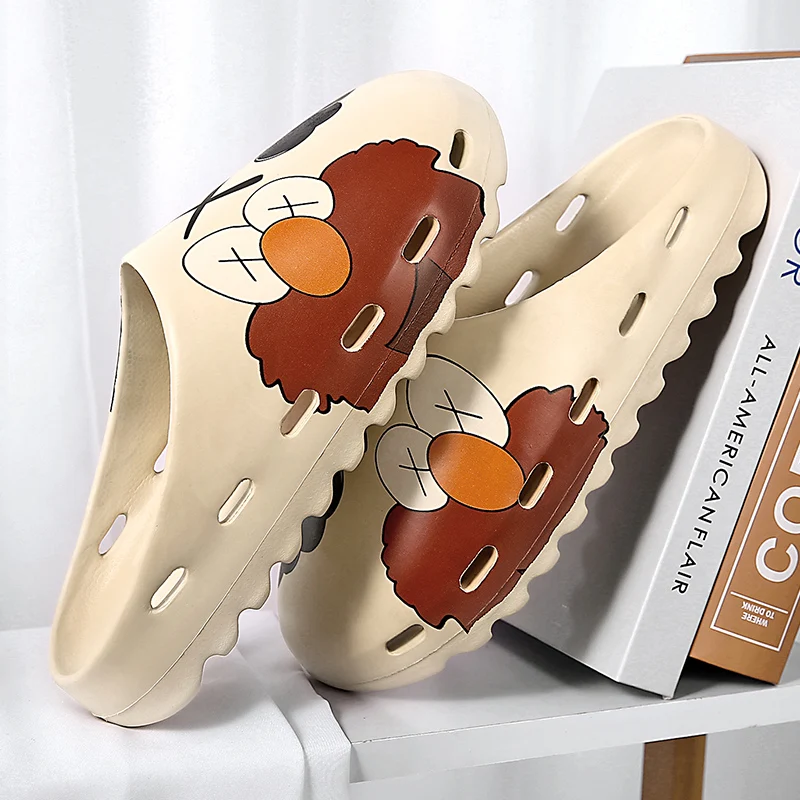 Парные дизайнерские шлепанцы Kanye для мужчин и женщин модные летние меховые тапки