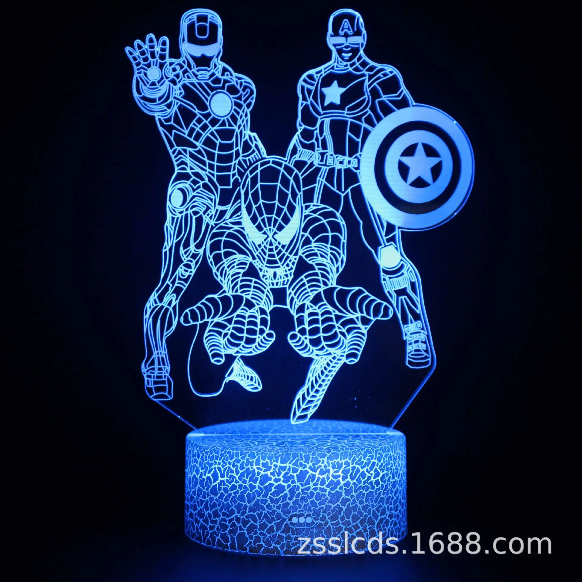 Детская настольная лампа Человек-паук со светодиодной подсветильник кой |