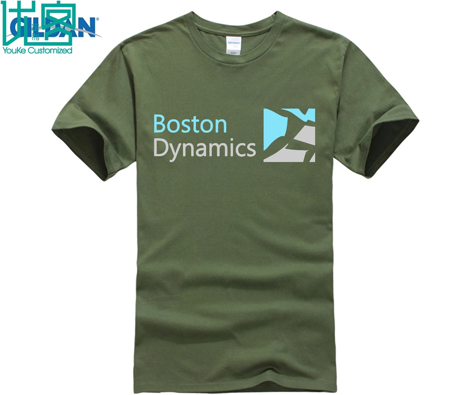 Мужская футболка с коротким рукавом хит продаж Boston Dynamic мужские футболки мода 2017
