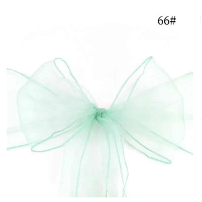 Wedding Organza Chair Lace Bow Decoration Back Flower Streamer DIY Party Favor-S | Дом и сад