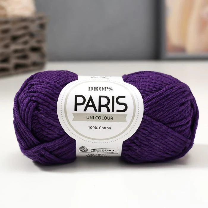Пряжа &quotParis" 100% хлопок 75м/50гр