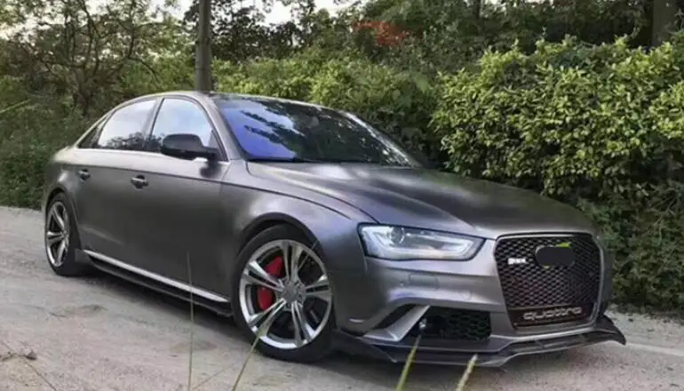 Комплект из юбки и спойлера ДЛЯ Audi A4 S4 RS4 B8.5 2012 2013 2014 2015 2016 натурального