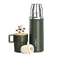 feijian 600ml travel vacuum flask water thermos bottle for coffee built in lid cup stainless steel thermal tea mug sport bo
