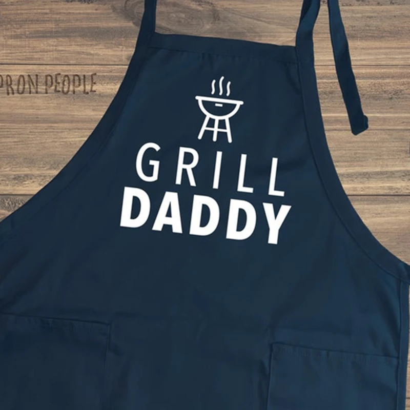 

Custom Funny Apron for Men,Grill Daddy Apron,Personalized Father's Day Gifts For Him,BBQ Apron Gag Grill Gift for Cooking Guys