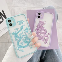 dragon phone case for iphone 11 12 13 pro max x xr xs mini 6s plus 7 8 plus se 2020 fashion animal hard pc back cover funda