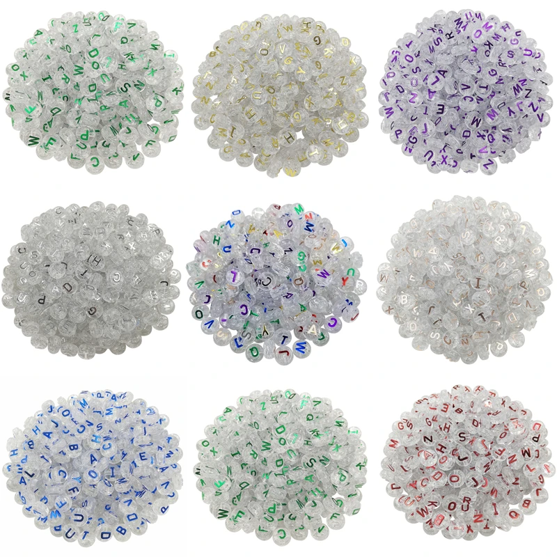 

50 шт., 10 мм акриловые бусины для браслетов и ожерелий