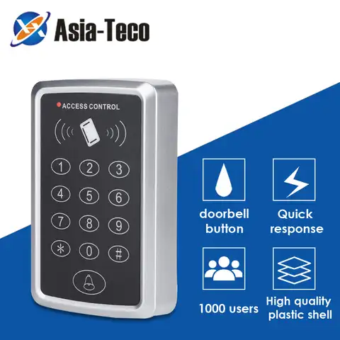 125 кГц RFID-клавиатура для контроля доступа, считыватель EM-карт система контроля допуска к двери, система открывания дверного замка, клавиатур...