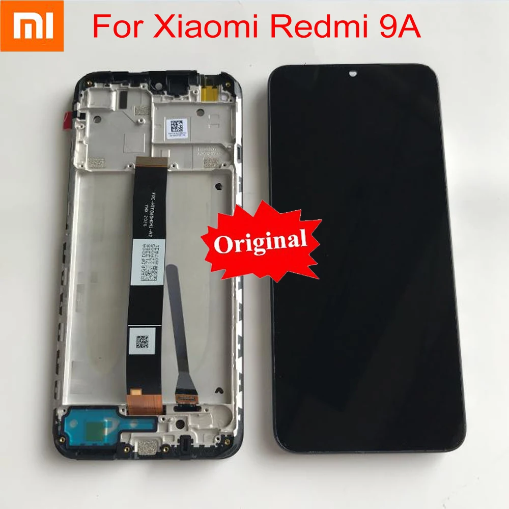 

Оригинальный Лучший Redmi 9A стекло сенсор ЖК-дисплей сенсорный экран дигитайзер сборка + рамка для Xiaomi Redmi 9C телефон Pantalla