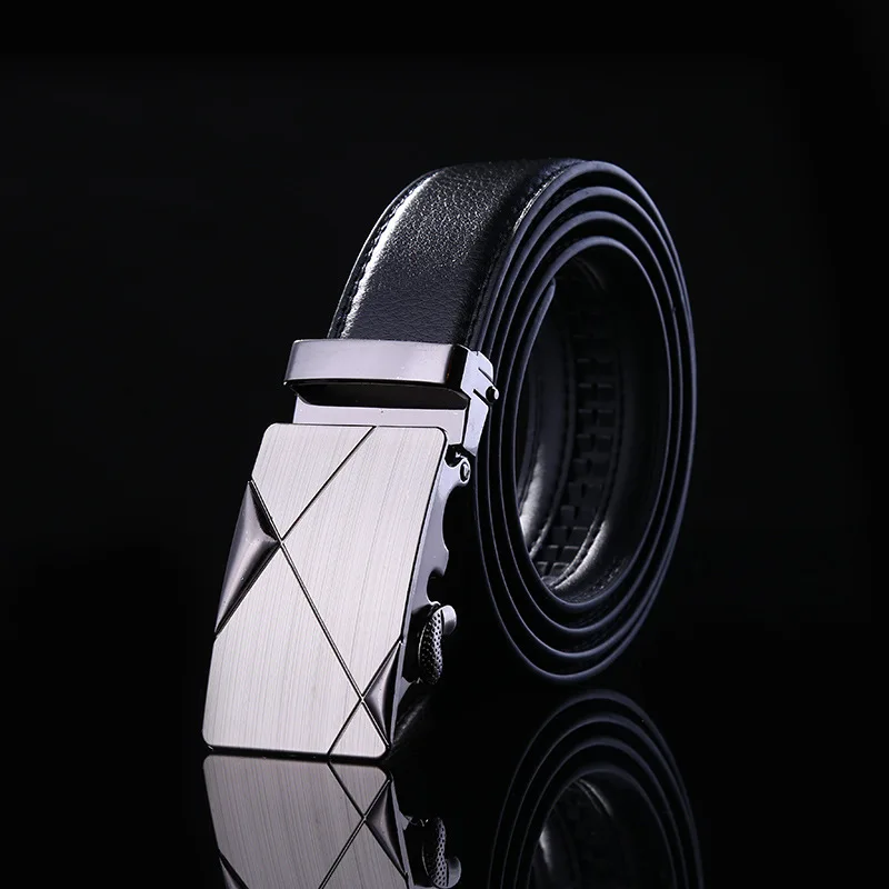 

Belt Men's Leather Automatic Buckle Belts For Young People Simple High-end Leather Pants Belts For Men And Women PD14