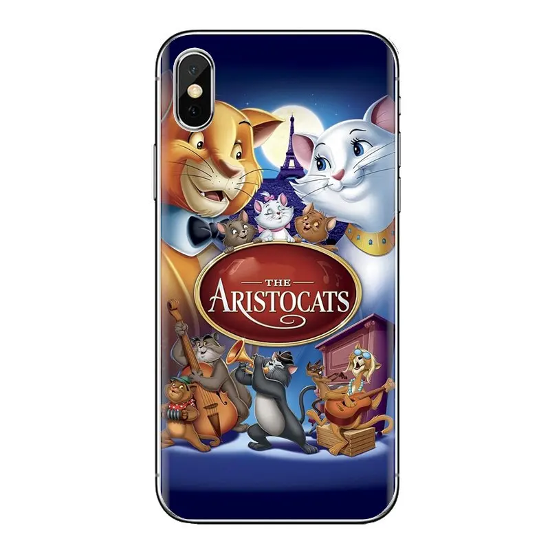 Для samsung Galaxy S2 S3 S4 S5 MINI S6 S7 edge S8 S9 Plus Note 2 3 4 5 8 Coque Fundas aristocats cat kitty силиконовые чехлы |