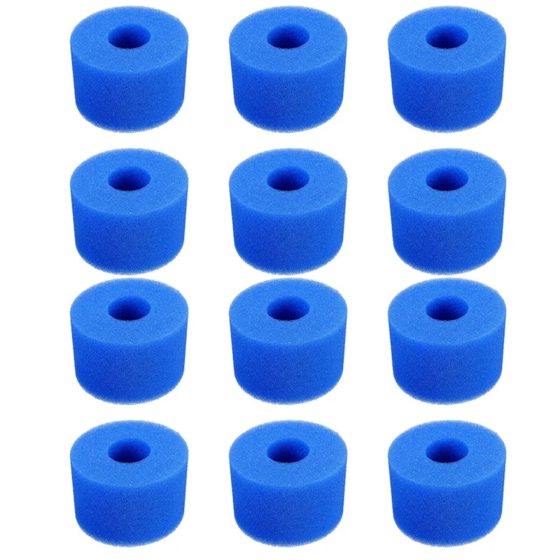 

12PCS Swimming Pool Foam Sponge For Intex S1 Reusable Washable Biofoam Cleaner Pool Foam Swimming Accessorie Promotion