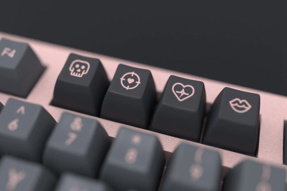 domikey sa abs doubleshot keycap set villanella black pink sa for mx stem keyboard poker 87 104 gh60 xd64 xd68 xd84 xd96 xd87 free global shipping