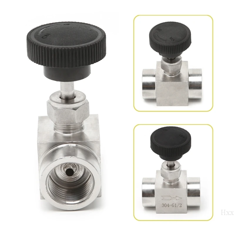 Новый SAIFLO 1/2 &quot 1/4&quot 3/8 1/8&quot игольчатый клапан Женская резьба 304 нержавеющая сталь