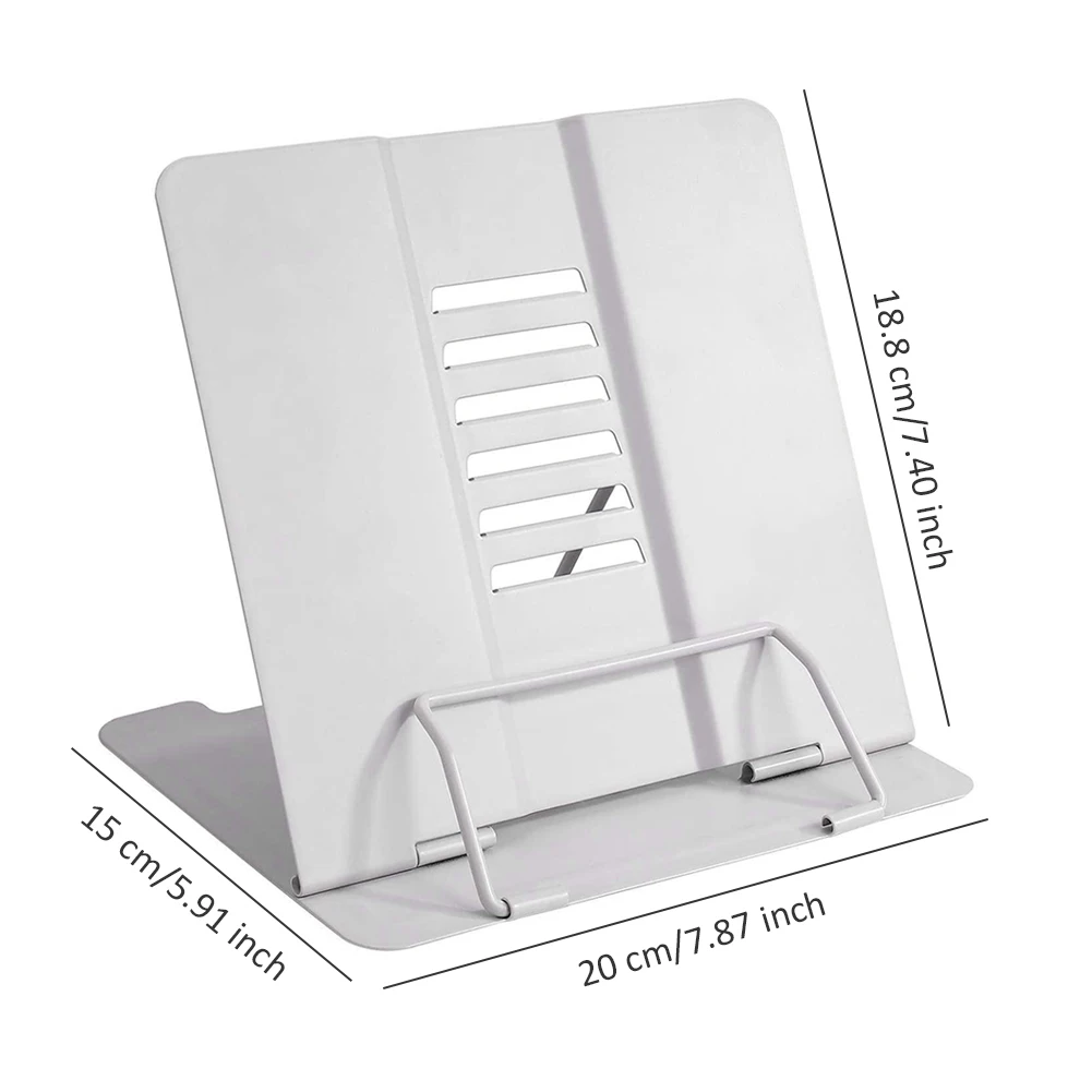 

Book Stand Kitchen Recipe Reading Holder Adjustable Metal Tablets Music Bookrest School Stationery Office Accessories Drop