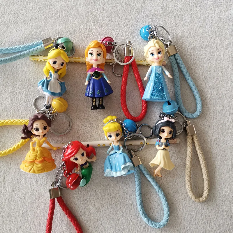 Брелок для ключей с мультяшным рисунком подвеска принцессы Софии Эльзы Анны