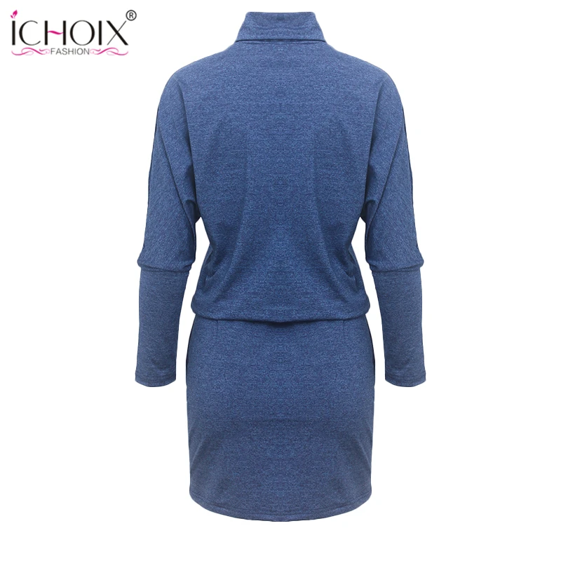 Женское платье футляр с рукавом летучая мышь|plus size dress|spring womensheath dress |
