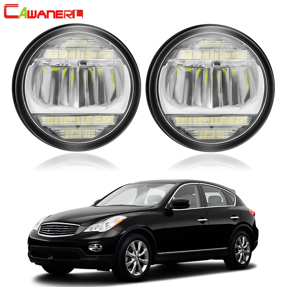 2in1 туман светильник + дневные ходовые огни для Infiniti EX EX25 EX35 EX37 2008-2013 передний