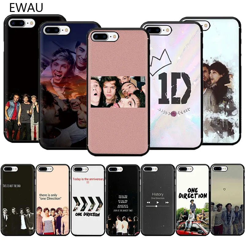Мягкий ТПУ чехол для телефона EWAU One Direction iPhone 12 Mini SE 2020 11 Pro 5 5s 6 6s 7 8 Plus X XR XS