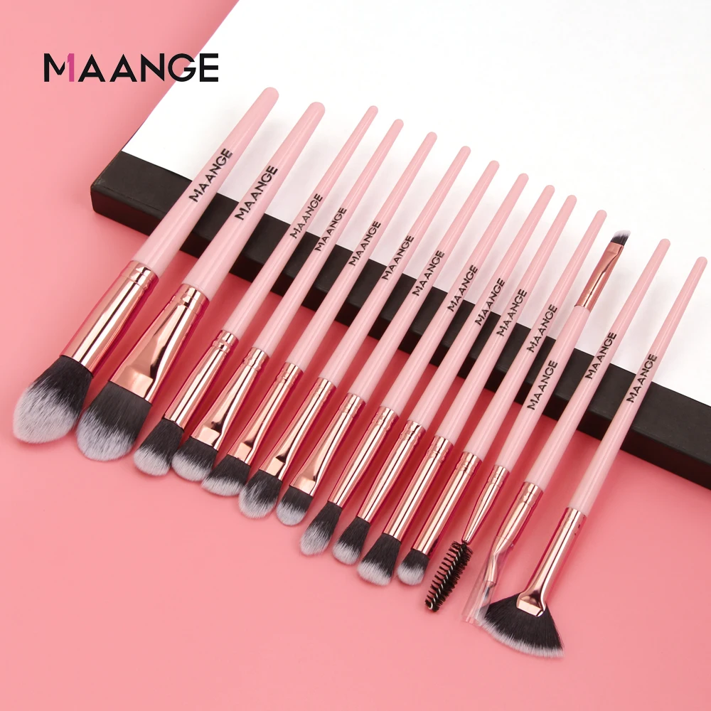 Makeup Brushes Set Pro 5/12/13/14 pcs Powder Eye Shadow Blending Eyelash Eyebrow Lip For Maquiagem | Красота и здоровье
