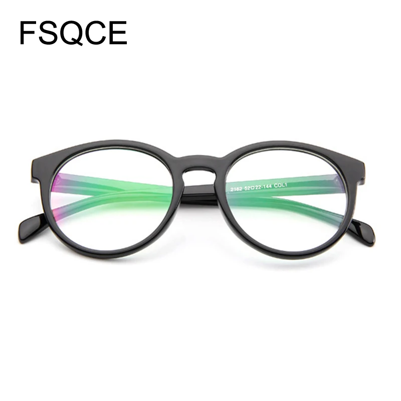 Очки для мужчин и женщин винтажная круглая Прозрачная Оптическая оправа