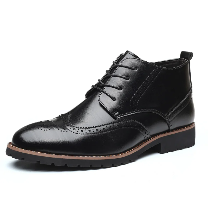 

Men's Large Size High Top Casual Shoes Business Men's Casual Shoes Breathable Brock Casual Men's Shoes Fashion Trend Martin Boot