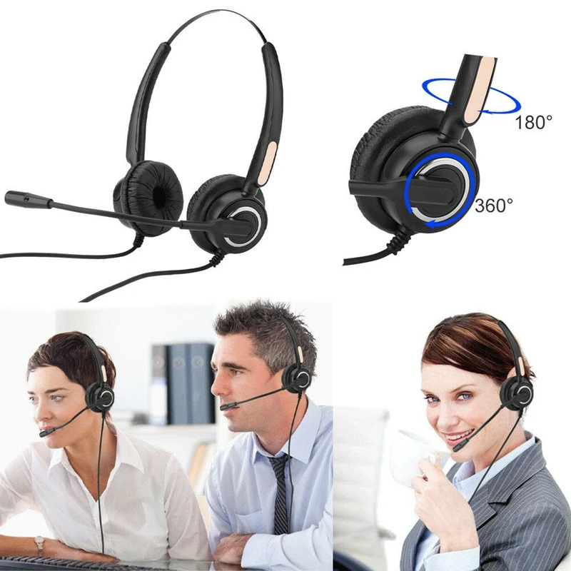 Hot 3C-RJ9 Call Center Headphone Monaural Noise Reduction Headset with Mic | Электроника