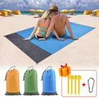 2x2,1 м песчаный пляжный коврик складной карманный одеяло для пикника Открытый кемпинг водонепроницаемый коврик