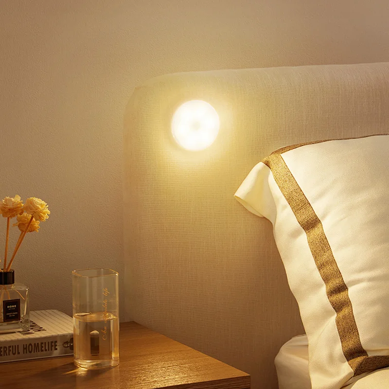 Светодиодная лампа в желтом/белом цвете мини-светильник без проводки