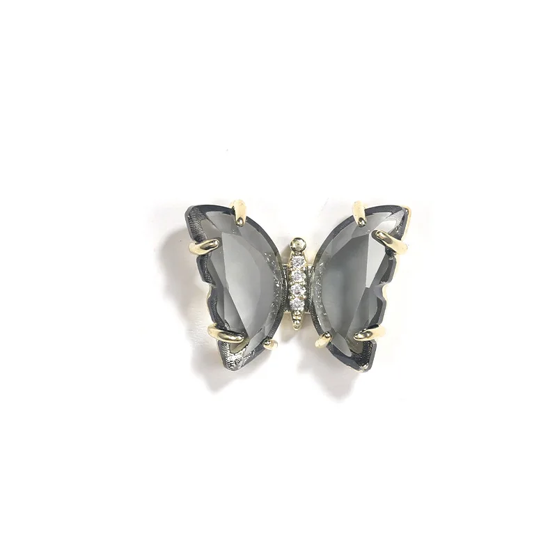 

ice through three-dimensional butterfly alloy nail accessories 2020 on the new day is a web celebrity nail butterfly