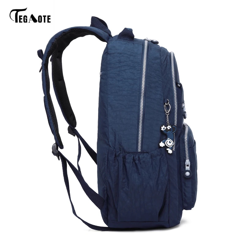 

TEGAOTE Brand Laptop Backpack Women Travel Bags 2021 Multifunction Rucksack Waterproof Nylon School Backpacks For Teenagers