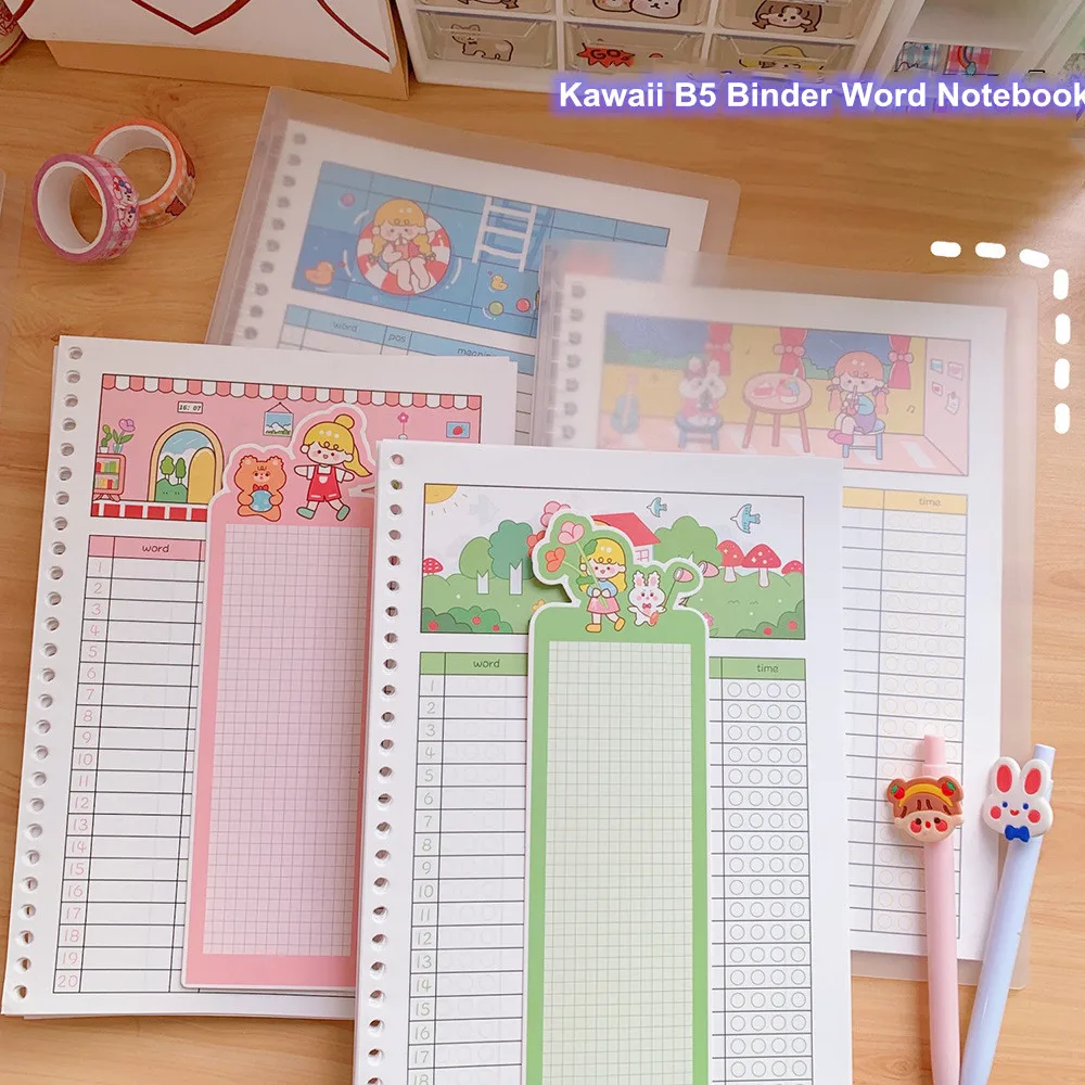 Записная книжка MINKYS Kawaii B5 многоразовый словарь|Записные книжки| |
