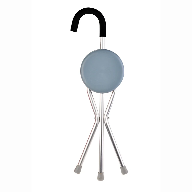 Tripod Light-weighted Fishing Rest Stool For Elder/ Camping Sticker Walker Aid Stool
