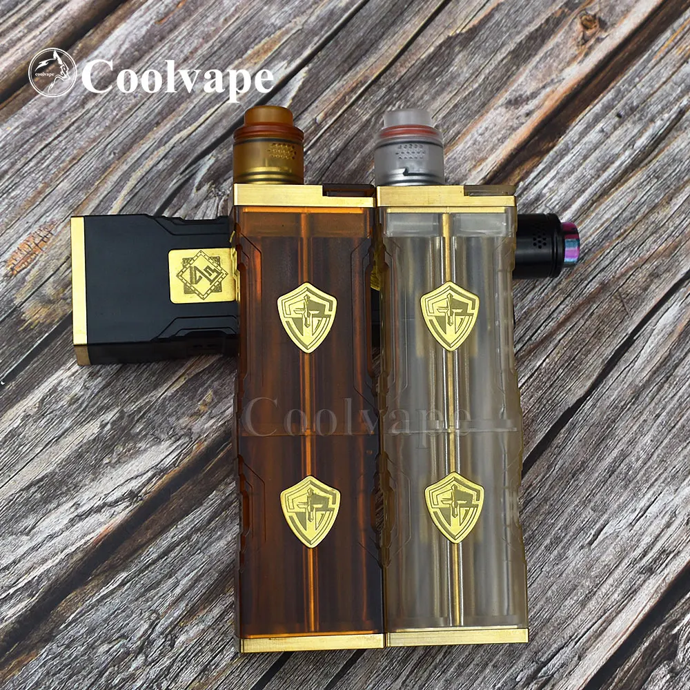Coolvape knight mod kit подходит для 4*18650 Аккумуляторный механический мод e-cigarette Brass PEI