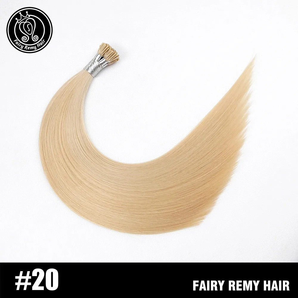 #20 Кератиновые накладные волосы для наращивания, Remy, европейские натуральные накладные волосы remy, сказочные волосы Remy, 20 дюймов, 50 шт./ПАК - Цвет: #20