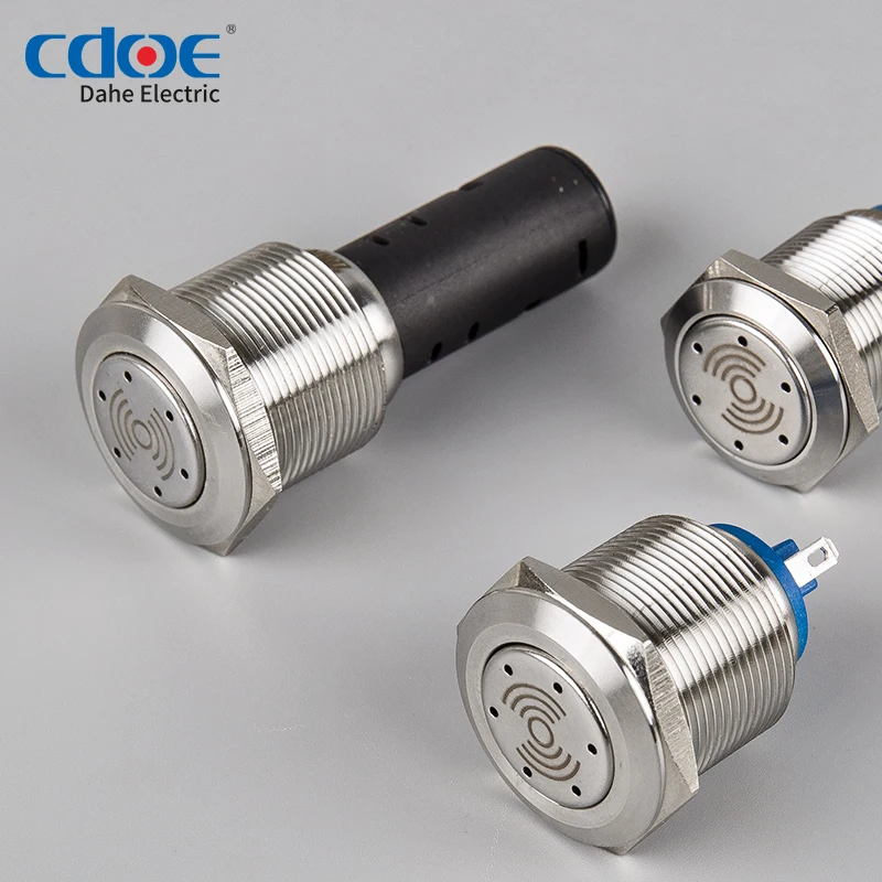 Китайская Кнопка оптовой продажи мигающий 24 В нержавеющая сталь сигнализация 110