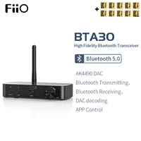 fiio bta30 hifi wireless bluetooth 5 0 ldac long range 30m transmitter receiver remote control for pctvspeakerheadphone