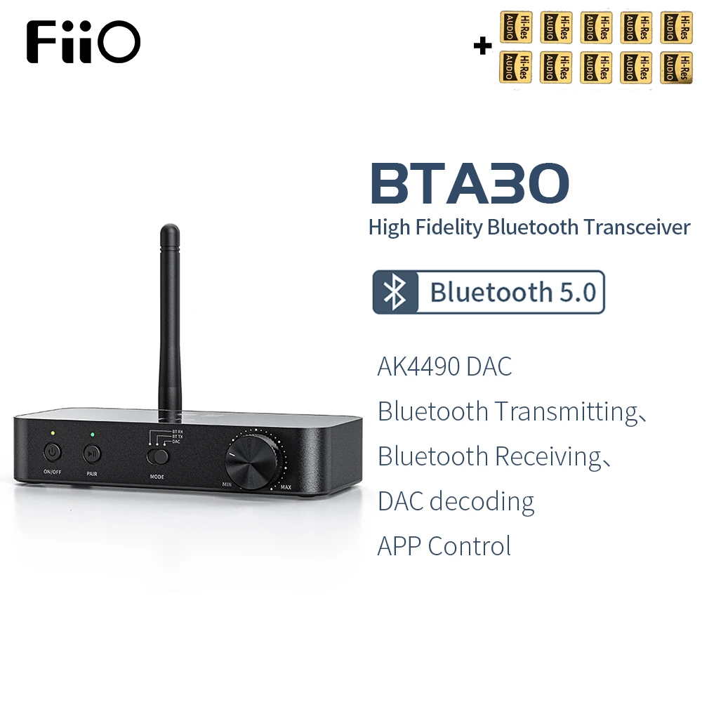 FiiO BTA30 and Pro HiFi Wireless Bluetooth 5.0 LDAC Long Range 30M Transmitter Receiver for PC/TV/Speaker/Headphone | Электроника