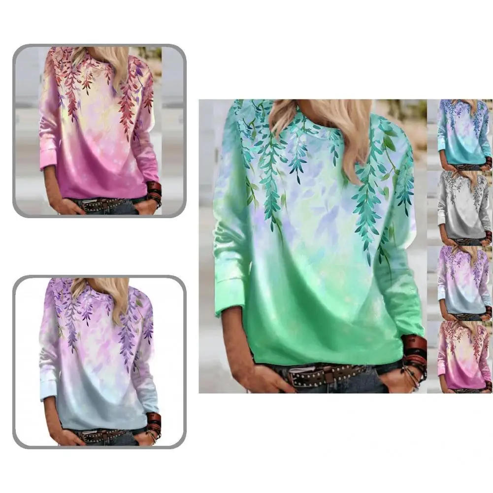 

Spring Fall Fashion Long Sleeve Loose Basic Blouse Skin-Touch Casual Blouse Elegant for Outdoor