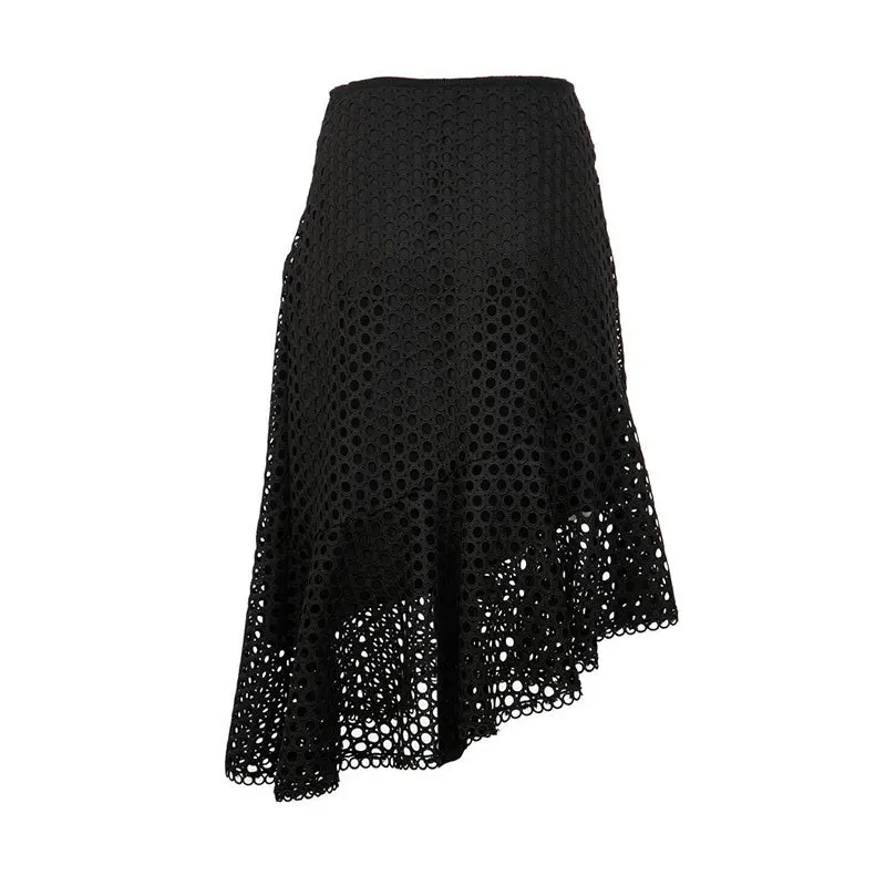 

Skirts Womens 2021vm 2021 Spring New Internet Influencer Street Snap Style Hollow Fishtail Skirt Skirt 216541